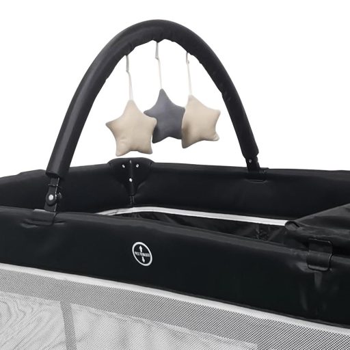 Cestovná postieľka s prebaľovacou podložkou a hracím mostíkom