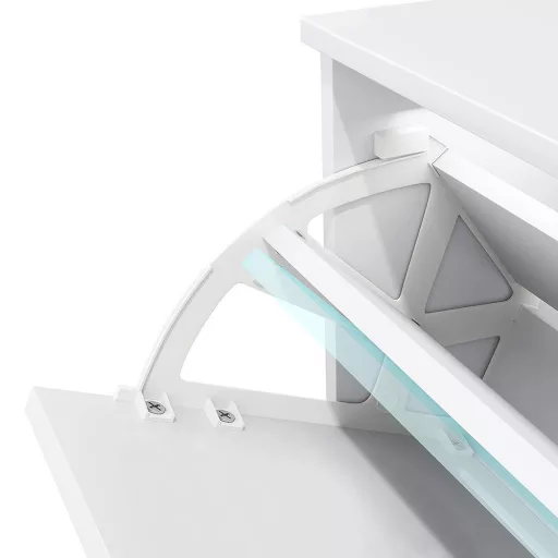 3- dielna skrinka na obuv, biela