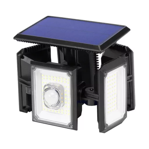 5 panelová otočná 300 LED- ová solárna lampa