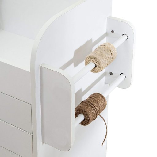 Skriňa na kolieskach s policami a zásuvkami