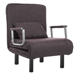 Kreslo a posteľ v jednom, rôzne farby- hnedá