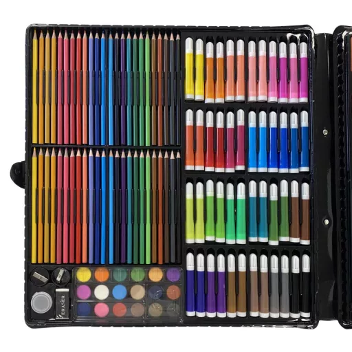 Súprava na maľovanie a kreslenie pre deti, 258 ks