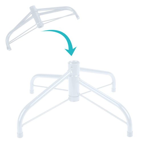 Modrý umelý vianočný stromček, 150 cm 415 vetiev