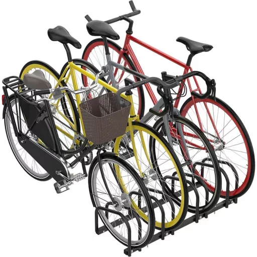 Vonkajší stojan na 4 bicykle- čierny