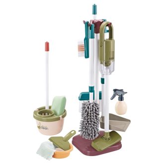 Hračkárska upratovacia súprava s tyčovým vysávačom