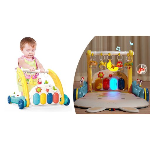 Pomôcka na chodenie pre deti a podložka na hranie klavír, 2 v 1