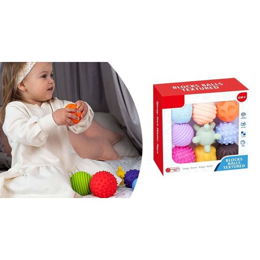 Súprava loptičiek na rozvoj zručností, 9 ks