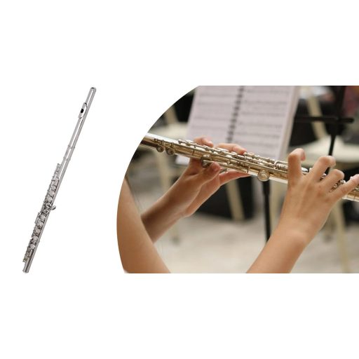 Flauta v sade s doplnkami v taške cez rameno