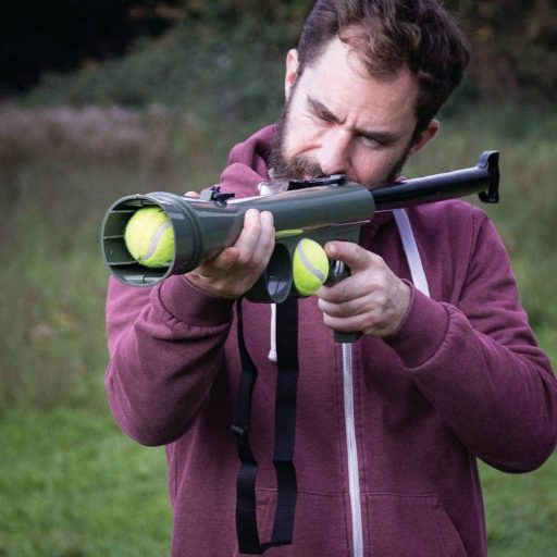 Pištoľ na loptičky pre psov