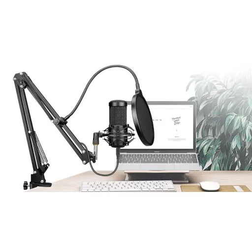 Stolový štúdiový mikrofón s konektorom USB