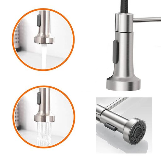 Umývadlová batéria s flexibilnou hadicou a odnímateľnou sprchovou hlavicou