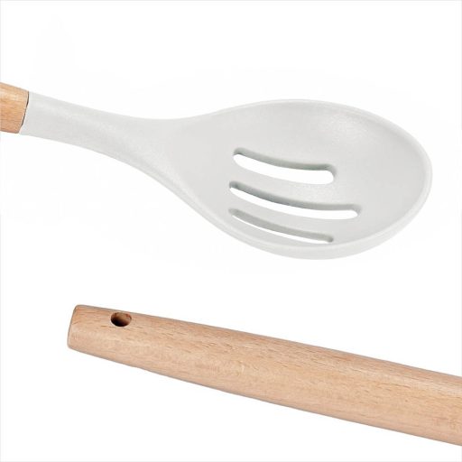 14-dielna sada kuchynského náčinia s teplovzdornou silikónovou hlavicou a držiakom, rôzne farby