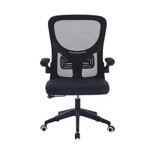 Ergonomické kancelárske kreslo s prehýbateľnými lakťovými opierkami, čierna