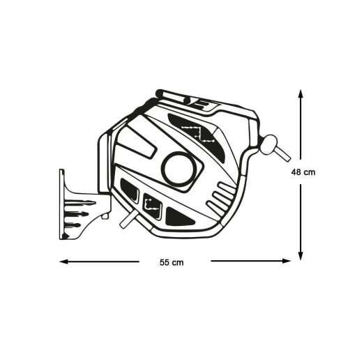 Záhradná hadicová súprava s navijakom, 30 metrov