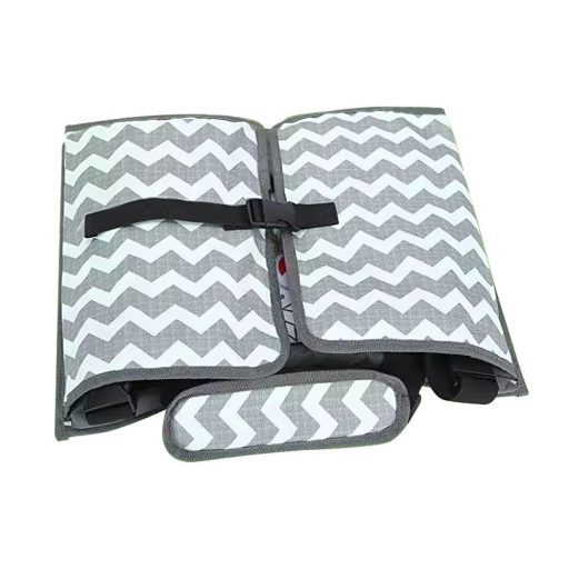  Prenosný detský stolík do auta s vreckami, sivý