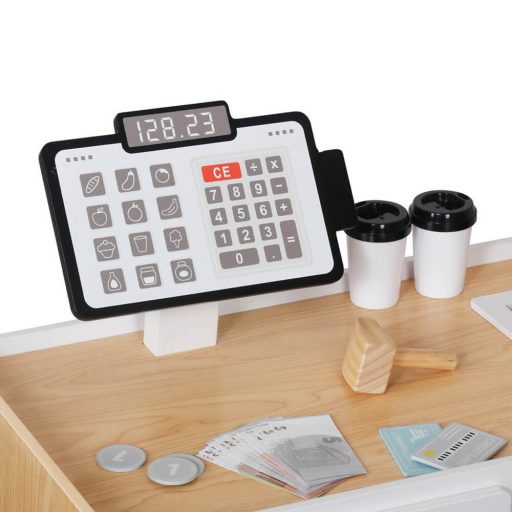  Drevený detský supermarket s doplnkami