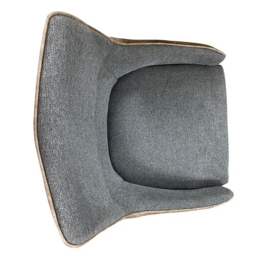 Teddy stoličky s prevrátenými farbami, béžovo-sivá/sivo-béžová, 2 ks