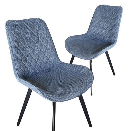  Jedálenská stolička Zoe, 2 kusy, oceľovo modrá