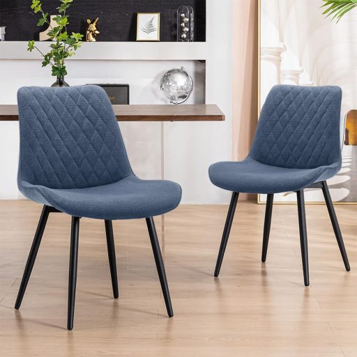  Jedálenská stolička Zoe, 2 kusy, oceľovo modrá