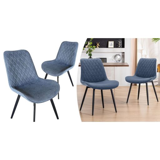  Jedálenská stolička Zoe, 2 kusy, oceľovo modrá