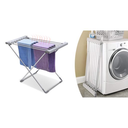 Elektrický sušiak na prádlo 120 W s 8 vykurovacími tyčami