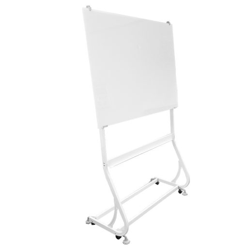 Magnetická sklenená flipchart tabuľa na kolieskach 120 x 90 cm