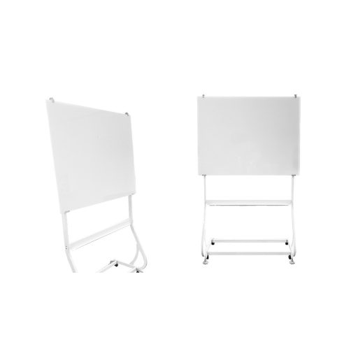 Magnetická sklenená flipchart tabuľa na kolieskach 120 x 90 cm