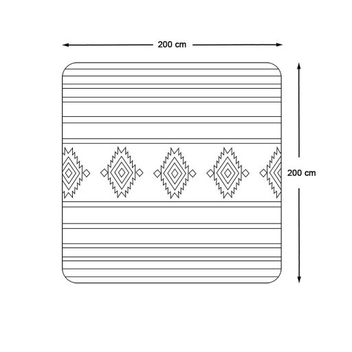 Pikniková deka, 2x2 m