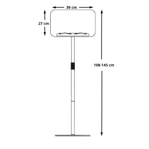 Nastaviteľný stojan na knihy - slúži aj ako čítací pult