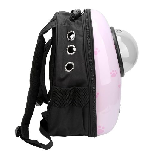 Malý zvierací batoh na nosenie, ružový s mačičkou