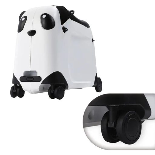 Detský kufor na kolieskach, na ktorý sa dá sadnúť