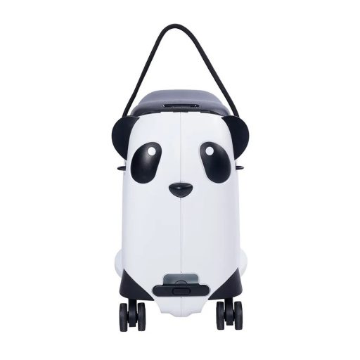 Detský kufor na kolieskach, na ktorý sa dá sadnúť