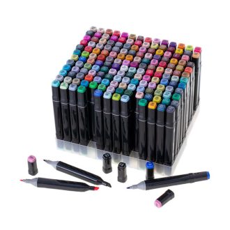 Sada obojstranných alkoholových fixiek v kufríku