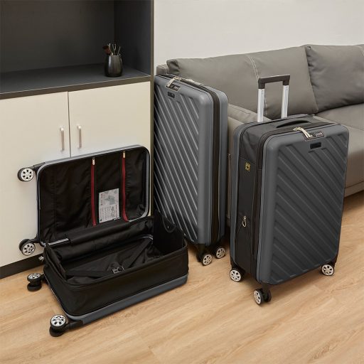 Skladací kufor, tmavošedý