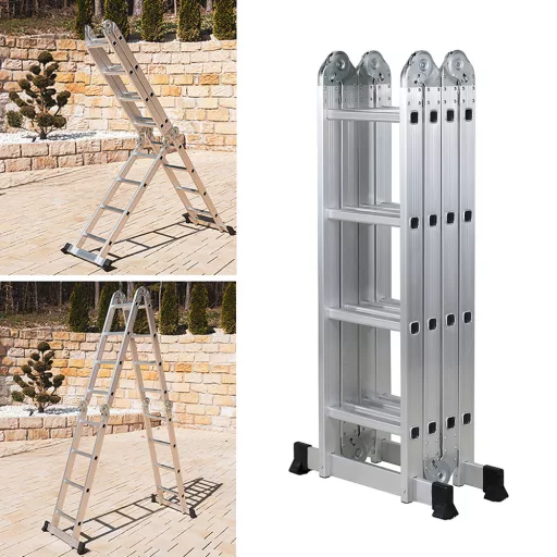 6-v-1 Skladací Hliníkový Rebrík