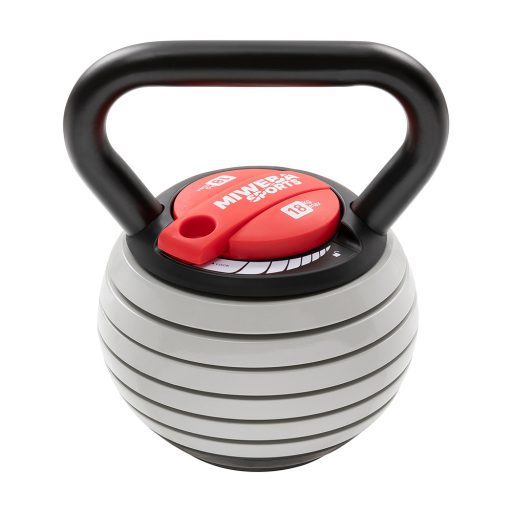 Nastaviteľná kettlebell s hmotnosťou 3.4-18kg