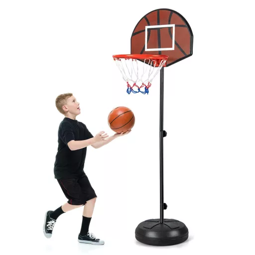 2-v-1 Basketbalový kôš s terčom
