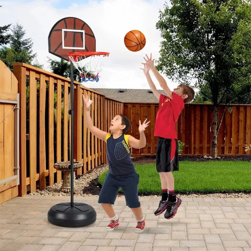 2-v-1 Basketbalový kôš s terčom