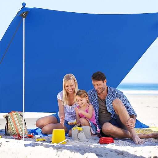 Prenosná slnečná ochrana so 4 pieskovými vakmi 3x3x2 m UV50+