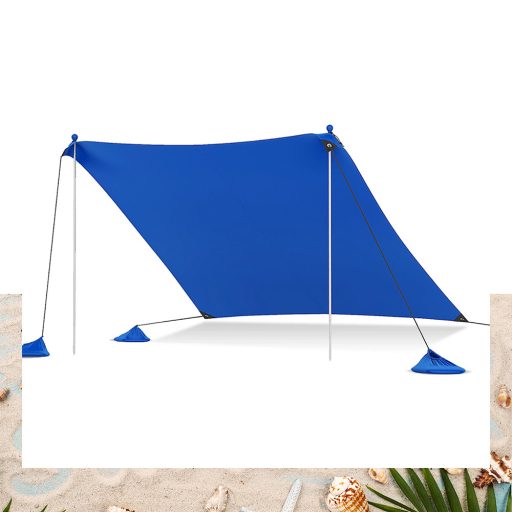 Prenosná slnečná ochrana so 4 pieskovými vakmi 3x3x2 m UV50+