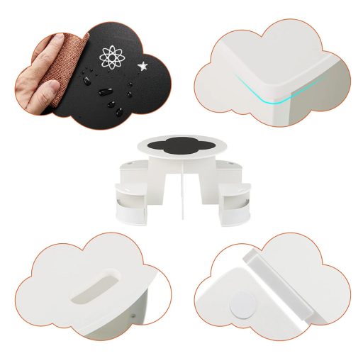 Detský stôl pre 4 osoby s úložným priestorom a písacou doskou