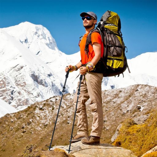 Ultrasľahký nastaviteľný turistický palica 115-130 cm