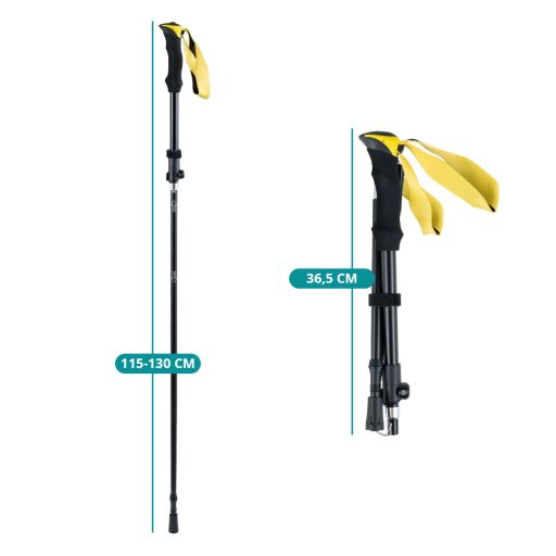 Ultrasľahký nastaviteľný turistický palica 115-130 cm