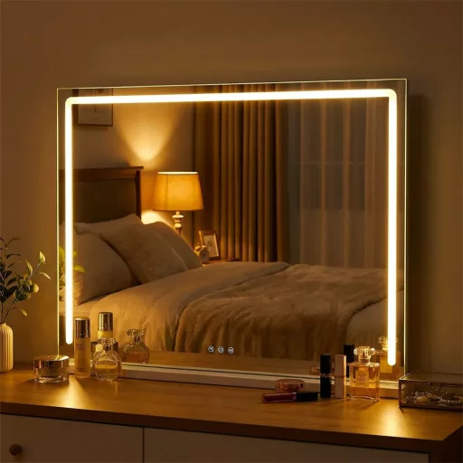 Hollywood LED kozmetické zrkadlo 80x14x62,5 cm