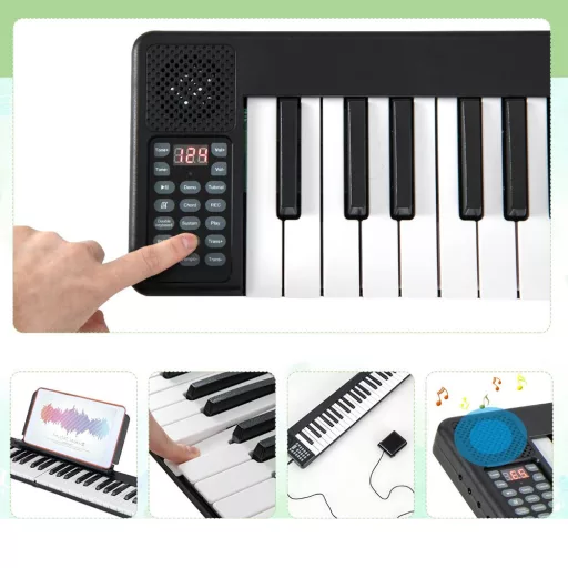 Skladací digitálny klavír s 88 klávesmi