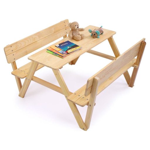 Detský piknikový stôl, prírodný