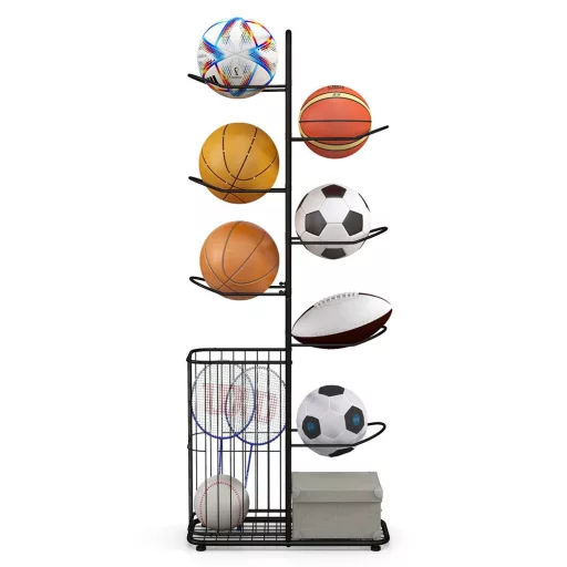 Regál na uskladnenie športového vybavenia