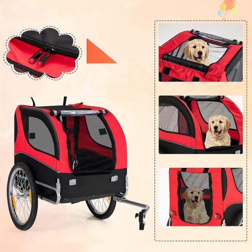 Skladací bicyklový príves pre domácich miláčikov