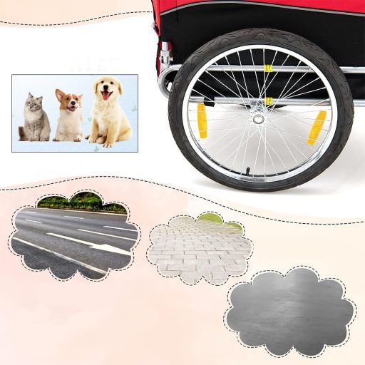 Skladací bicyklový príves pre domácich miláčikov