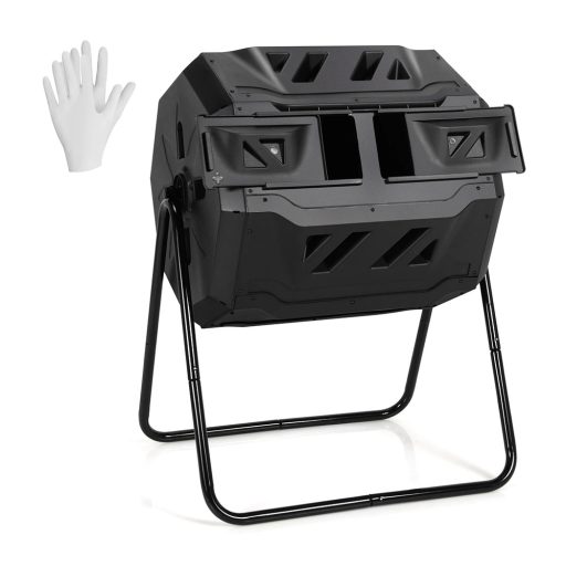 160-litrový dvojkomorový rotujúci kompostér